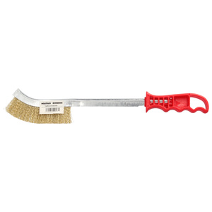 Spazzola Manuale in Acciaio Ramato con Manico Rosso 34 cm. - Product Image 4