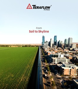 ท่อ TERAFLOW ทนทาน ยืดหยุ่น น้ำหนักเบา เป็นมิตรกับสิ่งแวดล้อม ผลิตจาก HDPE PE100 สำหรับการเกษตร ป้องกันรังสียูวี ขนาด 20-200 มม. รูปทรงกลม พร้อมบริการตัด - Product Image 1