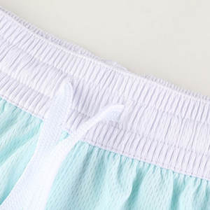 Pantalones cortos de malla de baloncesto de verano de poliéster 100% para hombre, pantalones cortos de baloncesto con cintura elástica hechos a medida - Product Image 2