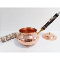 Quemador de incienso de tamaño mediano de metal hecho a mano con acabado de color plateado, ideal para un uso elegante en Bakhoor y precios al por mayor