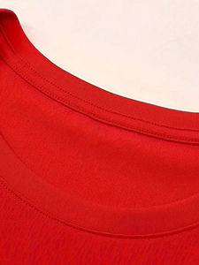 T-shirts légers 100% coton pour hommes respirant motif solide haut tendance vêtements confortables - Product Image 3