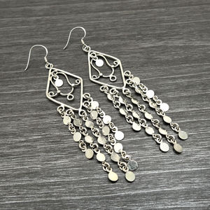 Pendiente elegante de Plata de Ley 925 sólida para fiesta, pendiente colgante único en su tipo, último diseño de tendencia, joyería de regalo hecha a mano - Product Image 5