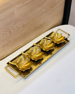 Bandeja de Servicio Moderna de Aluminio Fundido para el Entretenimiento en el Hogar Contemporáneo, Ofrece un Diseño Elegante y Funcional - Product Image 5