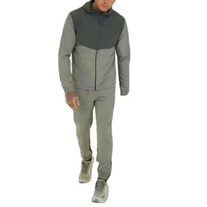 Ensemble survêtement coupe-vent personnalisé de haute qualité pour homme, veste de sport en coton épais à capuche, décontracté et écologique, pour le jogging 2026 - Product Image 1