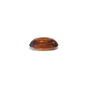 Hessonite (Gomed) naturelle de 4 carats, pierre précieuse minérale facettée de coupe ovale, couleur orange, calibrée, effets optiques spéciaux, pierre brute - Product Image 3