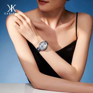นาฬิกาควอตซ์หรูหราสำหรับผู้หญิง KABIFAN รุ่น French Paris Deep Sea Travel - KBF-XCDH-0003 หน้าปัด 46 มม. สาย 20 มม. - Product Image 1