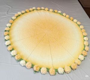 Manta de Ganchillo Plegable con Patrón de Dibujos Animados, Hecha a Mano, de Lana, Ligera, Elegante, Cómoda y Moderna para Todas las Temporadas y Festividades, Venta al Por Mayor - Product Image 5