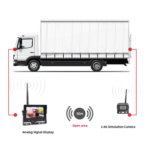 Nhỏ gọn 5 inch kỹ thuật số không dây AHD Màn hình đảo ngược máy ảnh hiển thị Kit với độ trễ thấp cho RV van Trailer Chức năng chống thấm nước - Product Image 6