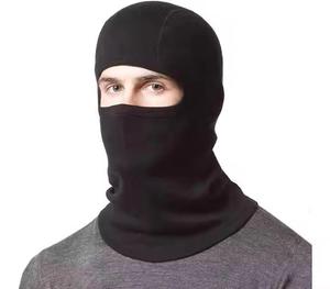 Masque de ski personnalisé en gros, cagoule noire en tricot, coupe-vent d'hiver, compatible avec le cyclisme, le ski, les équipements sportifs - Product Image 1