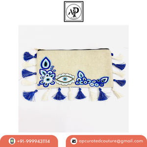 Embrague hecho a mano de estilo Vintage con borlas para mujer, bolso de mano hecho a mano con cuentas de lujo embellecedor Para Boda y fiesta de noche - Product Image 3