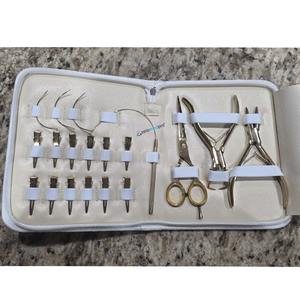 Kit professionnel d'extensions de cheveux, pinces, ciseaux, aiguilles, crochet de qualité supérieure pour une application et une installation sans couture ZetomedPro - Product Image 1
