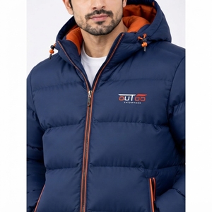 Chaqueta de plumón para hombre con logotipo personalizado, acolchado suave de tela y diseño moderno, abrigo de invierno acolchado personalizado para hombre con características duraderas - Product Image 5