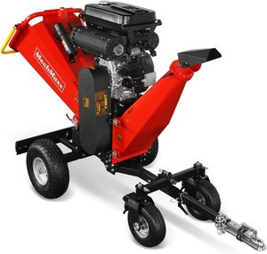 Nouvelle annonce : Broyeur de bois tractable à 4 roues ZONSEN 8 pouces, 1000 cm³, 35 CV, démarrage électrique, moteur à essence - Product Image 1