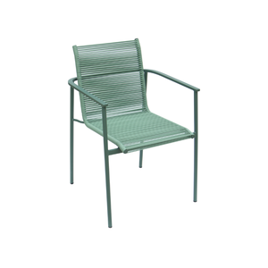 Chaises de salle à manger en corde empilables modernes contemporaines Cadre en acier durable pour les restaurants de patio en plein air Villas Hotels Vietnam - Product Image 1