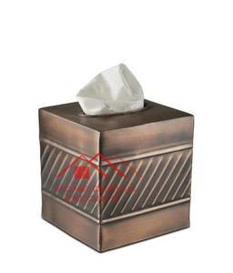 <b>Hammered</b> Tissue Dispenser Dining Table Decorative Napkin Cover <b>Holder</b> Tissue Box Metal Brass Antique Finished - Product Image 4