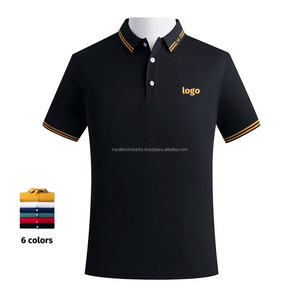 Logotipo personalizable para camiseta Polo para hombre 50% Algodón transpirable de punto inteligente Casual uso diario-Verano otoño solapa Top Golf - Product Image 4