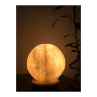 Lampe de sel globe élégante blanc-gris 4 kg, taille unique, pour tables basses et décoration de meubles de salon