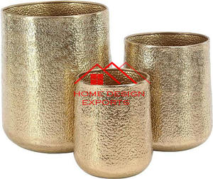 Die Cutting Design Metal Candle Votive Hot Selling Tabletop <b>Decor</b> Golden Finished Metal Vandle Jar in Wholesale Price at LOW MOQ - Product Image 3