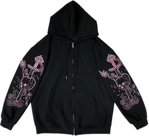 500 GSM Customised Streetwear VINTAGE Pullover <b>GOTHIC</b> <b>Hoodies</b> Digitally Printed Y2K Heavyweight GRAPHIC Hoodie - Product Image 1