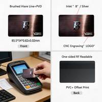 Fournisseur OEM ODM RFID, Carte Métallique Professionnelle Personnalisée avec Impression Offset, DDP, Inlay Robuste, Desfire EV2 2K, Polissage Personnalisé pour le Secteur Financier