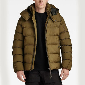 Vestes d'hiver pour hommes en coton brillant sur mesure, vente en gros OEM, veste matelassée de créateur en duvet pour hommes - Product Image 5