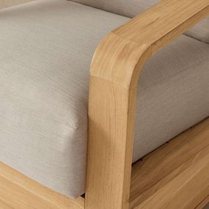 Sillón de exterior Asteron The Mocoto Plaza, sillón de jardín de teca maciza, sofá de lujo para jardín, muebles premium para hoteles y resorts. - Product Image 3