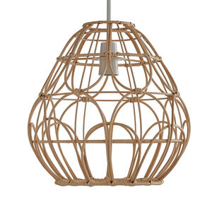 Pantalla decorativa de ratán para granja moderna al por mayor, colgante de luz, Material Natural duradero, precio económico de Vietnam para uso doméstico - Product Image 3