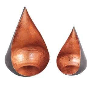 Portavelas de Cobre Colgante o Independiente para Velas de Té, Regalo de Aniversario de Bodas - Product Image 1