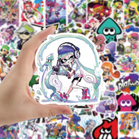Splatoon autocollants pour enfants adolescents 50 pièces Cool jeux de tir décalcomanie pour ordinateur portable vélo guitare bagages téléphone ordinateur Skateboard