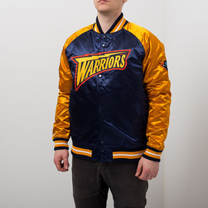 Personalización Premium Starter Warriors Chaqueta de satén para Ultimate Fan Style Chaqueta de satén NFL Fan Apparel Team Spirit Jacket - Product Image 4