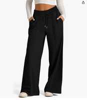Hip-Hop Loose Y2K Lange Herbst-Wollhose mit Weitem Bein, Schnelltrocknend, Elastischer Bund, Windbreaker-Stil, Lässige Jogginghose für Damen