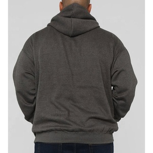 100% algodón 600 Gsm Heavyweight French Terry Sudadera con capucha de gran tamaño estampado sólido invierno personalizado liso botón con capucha liso teñido - Product Image 4