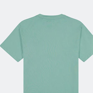 2025 été couleur unie 100% coton personnalisé hommes t-shirt bouffée impression moussant artisanat marque Design petit Logo - Product Image 4