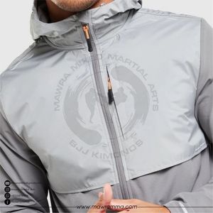 Custom Logo Unisex Breathable Waterproof Windbreaker Jacket High Quality Gym Training Workout Camouflage Patchwork Lightweight - Product Image 2