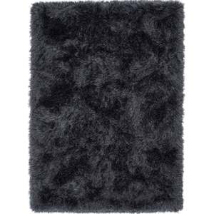 Tapis shaggy gris foncé, ensemble luxueux et scintillant, 80x150 cm, poids lourd 7,36 kg, expédition manuelle - Product Image 4