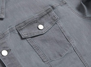 2026 Spring And Autumn New Fashion Trend Solid Color <b>Denim</b> Jacket Men's Casual Loose Comfortable Custom Size High Quality <b>Coat</b> - Product Image 3