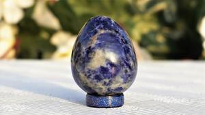 Vente en gros Oeufs en pierre de cristal Reiki Sodalite naturelle polie Maison Kit d'agate Alfazal pour pierres de poche Reiki Autres objets artisanaux en cristal - Product Image 2