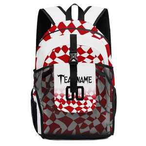 Sac à dos de sublimation d'équipe avec motif de lettres, logo personnalisé imprimé pour les joueurs et les entraîneurs, sac de voyage sportif, sac d'école SSTB-0080 - Product Image 1