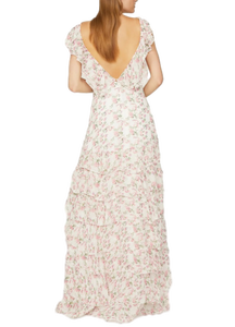 Ropa tradicional india Vestido blanco con volantes para fiestas y colecciones festivas de proveedores indios - Product Image 4