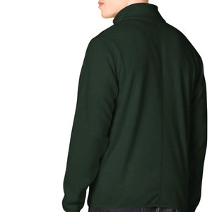 Chaqueta de manga larga con cuello redondo y puños elásticos con cremallera frontal para hombre, estilo informal, chaqueta de lana transpirable y cómoda para hombre - Product Image 2