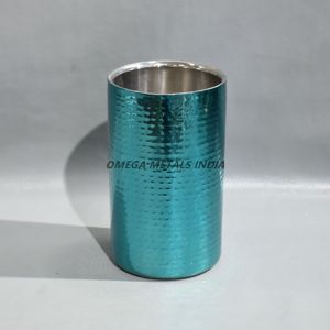 Refroidisseur à vin ovale en acier inoxydable de haute qualité Texture nervurée et poignées latérales pour une utilisation pratique lors des rassemblements - Product Image 6