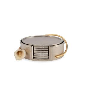 ชุดที่รองแก้วและแผ่นรองแก้วลายดอกไม้โลหะแบบวินเทจของตกแต่งทันสมัยมาอย่างหรูหรา - Product Image 6