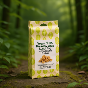 Bolsa de Almuerzo Vegana con Envoltura de Cera de Abeja, Producto Ecológico y Sostenible - Product Image 3