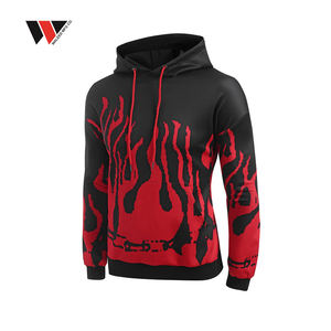 Sweat-shirt sport en tissu polyester lourd de haute qualité, sweat-shirt uni personnalisé pour homme, streetwear, logo OEM personnalisé, sweats-shirts 2024. - Product Image 3