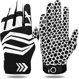 Stylish Comfortable Heavy Duty American Football Gloves Hand Grips Custom Logo Design Full Finger Adjustable <b>Wrist</b> <b>Strap</b> - Product Image 3