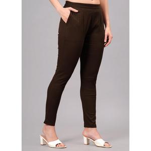 Pantalon de survêtement en coton de luxe marron XL 6XL tailles tissé extensible anti-boulochage motif de lavage coloré anti-rides pour l'hiver - Product Image 1