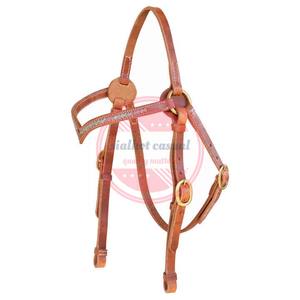 Cabestro ajustable equipo de equitación al aire libre con brida de cuero personalizable - Product Image 5