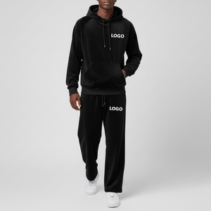 Ventes chaudes en gros Ensemble de 2 pièces OEM Logo personnalisé Unisexe Athlétique Hiver Imprimé 100% Coton Velours Velours Survêtement Homme - Product Image 3