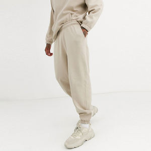 Traje de jogging con logotipo personalizado 100% chándal de algodón en blanco grueso pesado chándales pantalones de chándal unisex y conjunto de Sudadera con capucha para hombres - Product Image 6