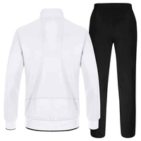 Chándal deportivo personalizado de alta calidad para hombre, chándal deportivo, nuevo estilo, informal, con cuello levantado, técnica bordada, estampado de otoño